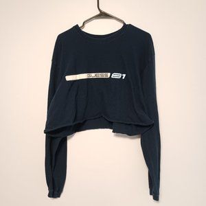 Guess Cropped Crewneck, XL
